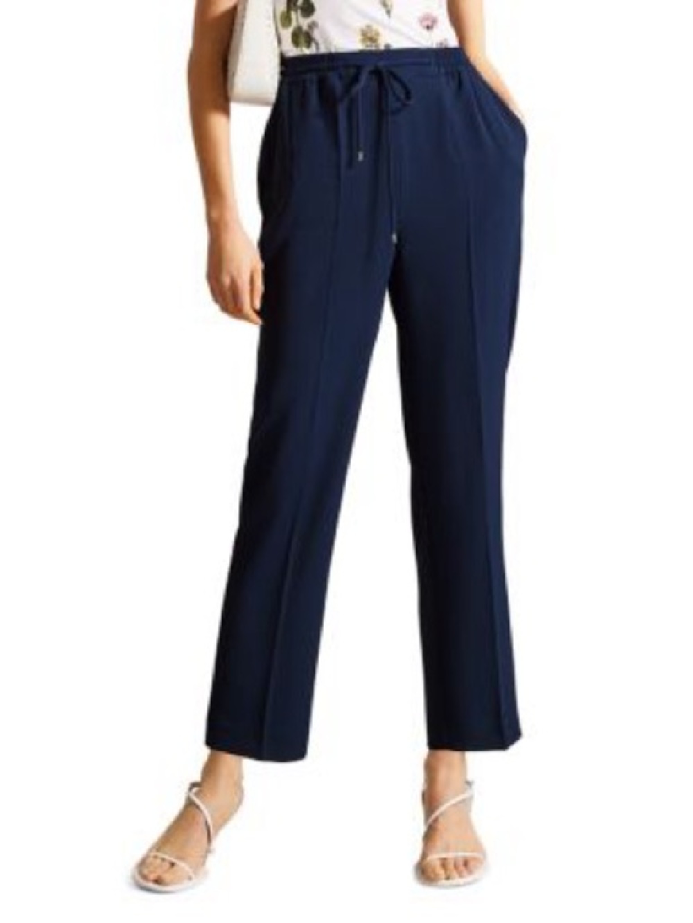 Ted Baker Laurai Navy Slim Cut Ankle Jogger Pants Size 2